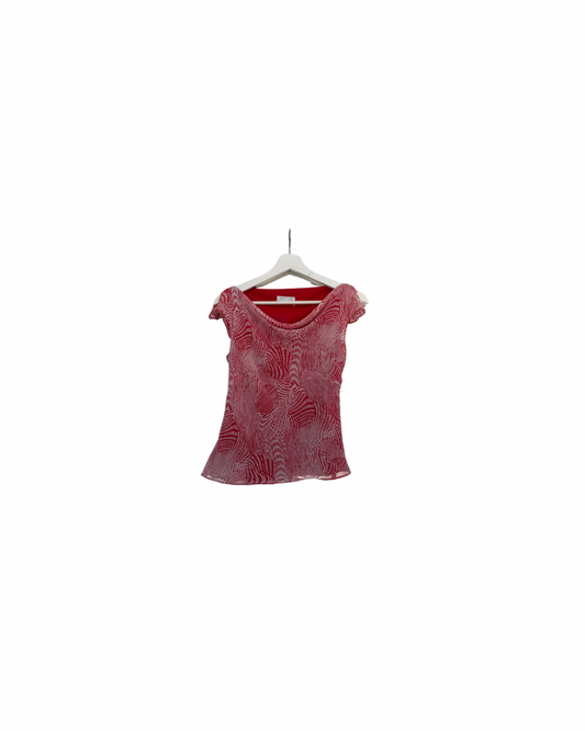 Red off the shoulder top